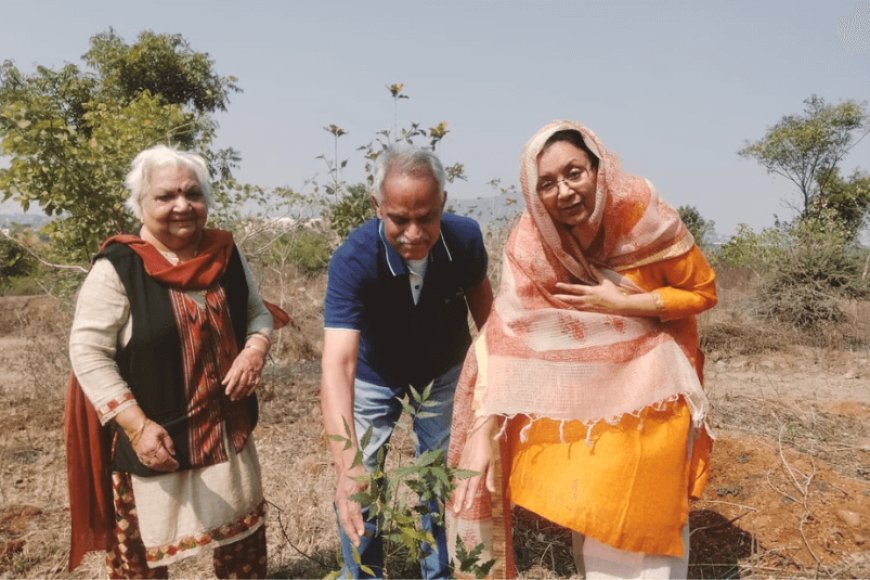 Janak Palta McGilligan's 76th Green birthday celebrated by planting 76 tree saplings | Indore