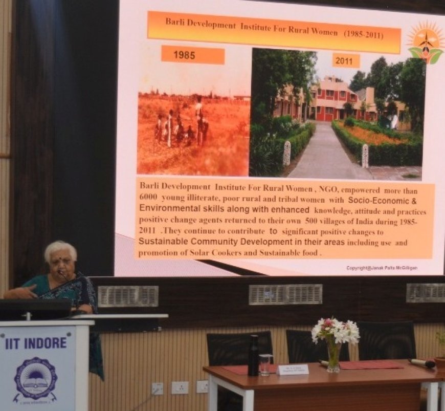 जिम्मी मगिलिगन की याद में सस्टेनेबल डेवलपमेंट सप्ताह के दुसरे दिन “ विकसित भारत हेतु सस्टेनेबल लिविंग ” विषय पर व्याख्यान