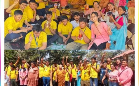 Special Children overjoyed making natural colours