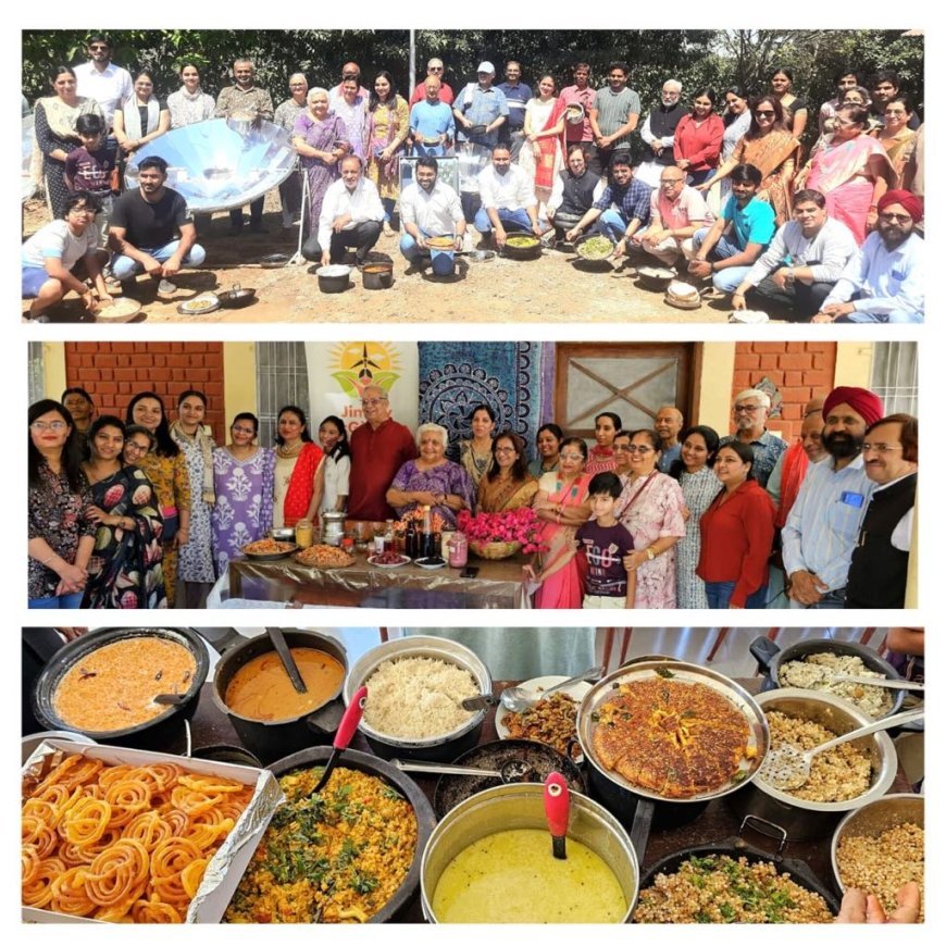 Women's Day Special:Men folks Celebrated Women's Day by Solar cooking and serving Lunch to women