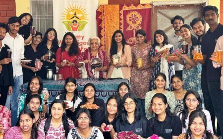 Indore Students Learn to Make Natural Holi Colors from Padma Shri Janak Palta McGilligan