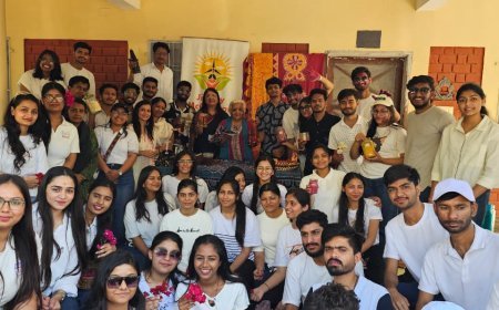 Colouring Holi green: management students learn to make organic colours in Sanawadia