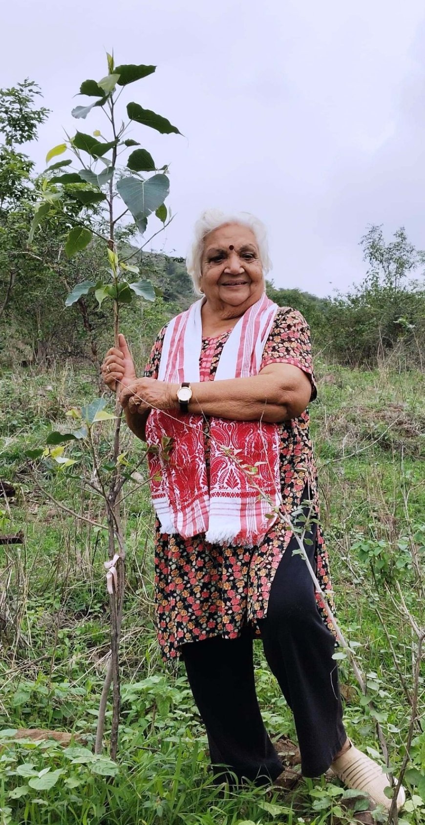 Janak Didi will celebrate her 78th birthday by planting 78 Belpatra trees on Dutani Hill