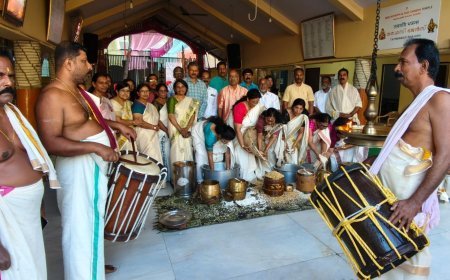 Vishu marks grand finale of eight-day Prana Pratishtha celebrations at Mahalaxmi Nagar Ayyappa–Ganesh Temple