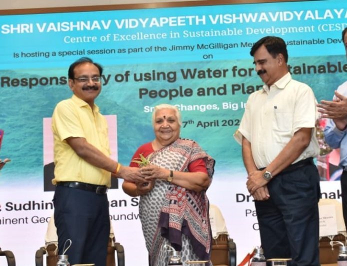 SVVV Hosts Inspiring Memorial Lecture on Water Conservation and Sustainable Living
