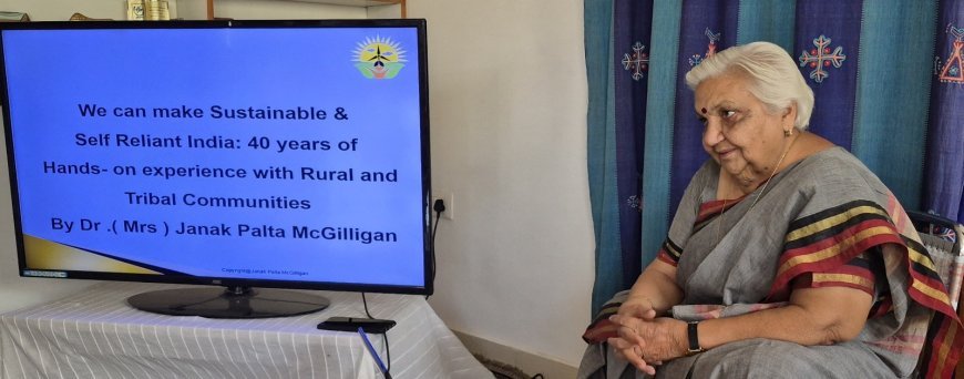 Students visiting Jimmy McGilligan Centre for Sustainable Development in Indore