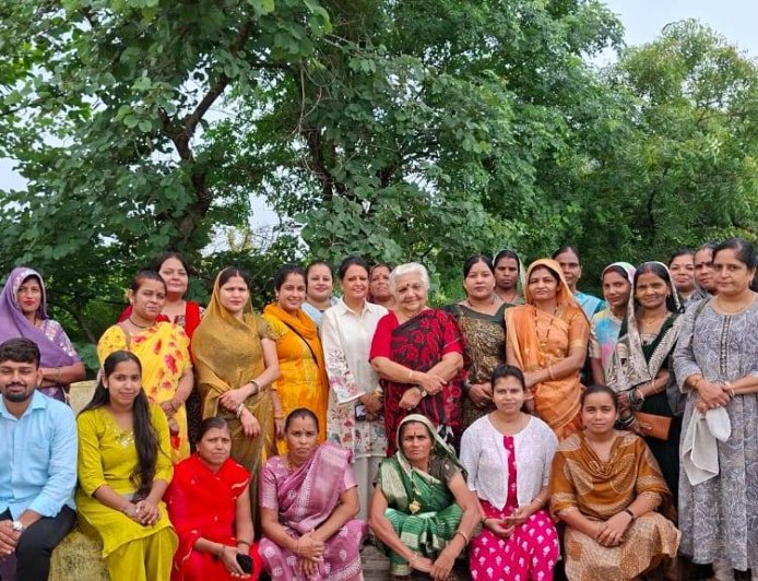 Women from Self-Help Groups Learn "Sustainable Livelihood" from Janak Didi