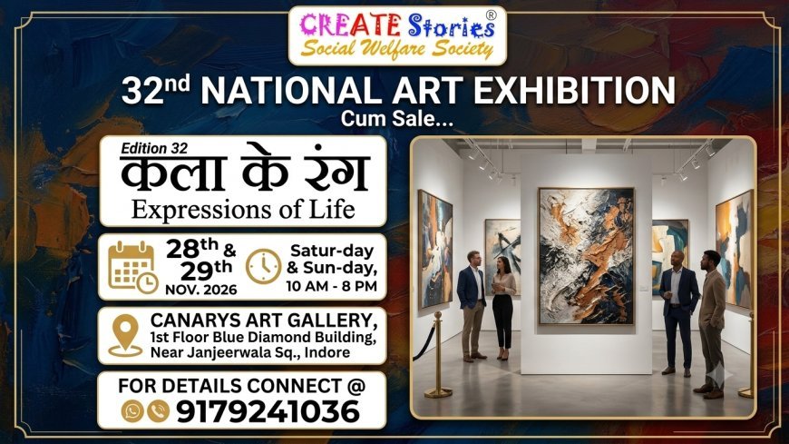 Art Event News: 32nd National Art Exhibition 'Kala Ke Rang' Set for November 2026 in Indore